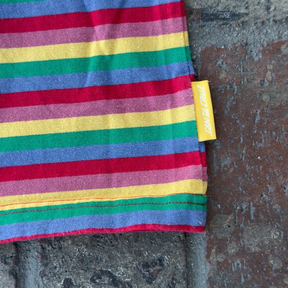 The Original Santa Cruz Skateboards Striped Tee Shirt Size M Short Sleeve - Picture 7 of 7
